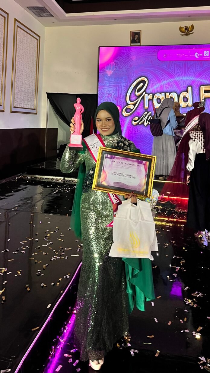 Ihwaluna Ramadhani Asal Bangkalan Raih Gelar Miss Hijab Nasional